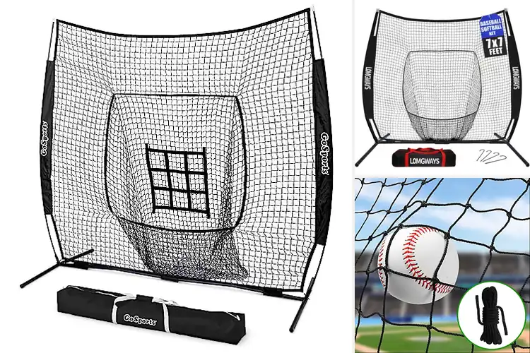 Detailed view of Best Baseball Backstop Nets