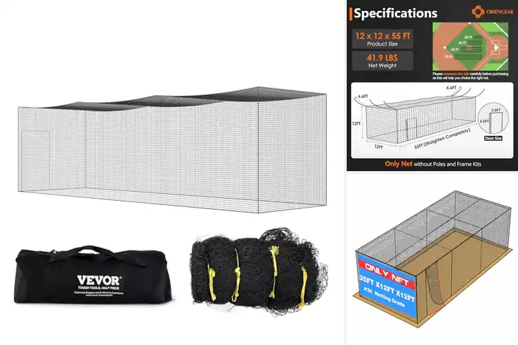 Detailed view of Best Batting Cage Nettings