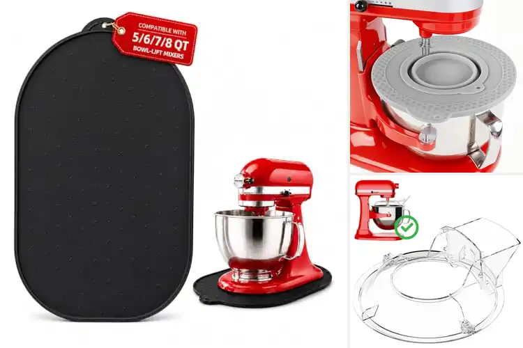Detailed view of Best Bowl Lift Mixer Protectors: Scratch & Slip Protection