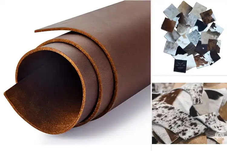 Detailed view of Best Cowhide Materials