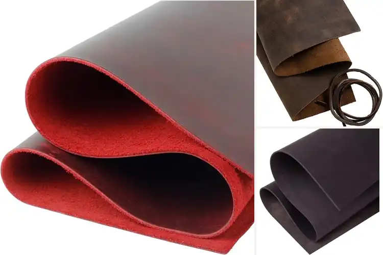 Detailed view of Best Crazy Horse Genuine Leather Sheets