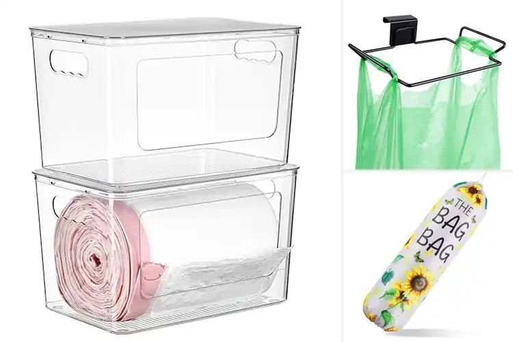 Detailed view of Best Drawstring Trash Bag Holders For Kitchens