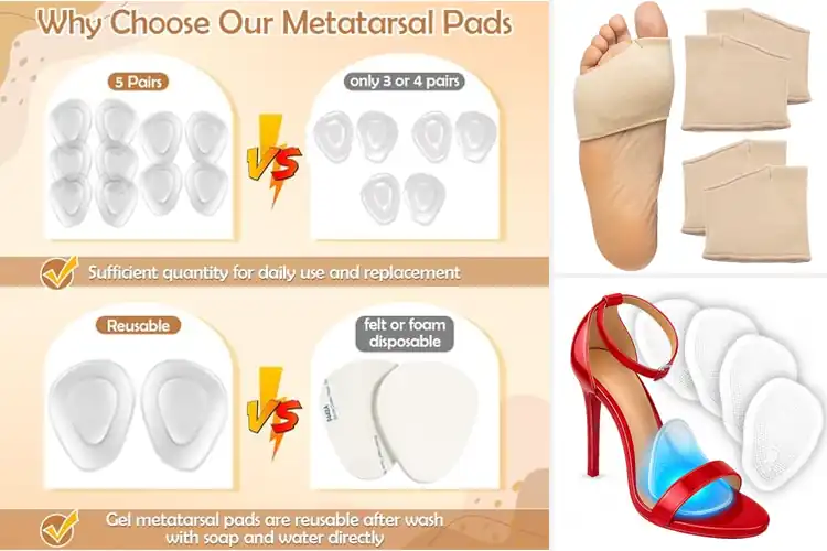 Detailed view of Best Gel Metatarsal Pads for Instant Foot Pain Relief