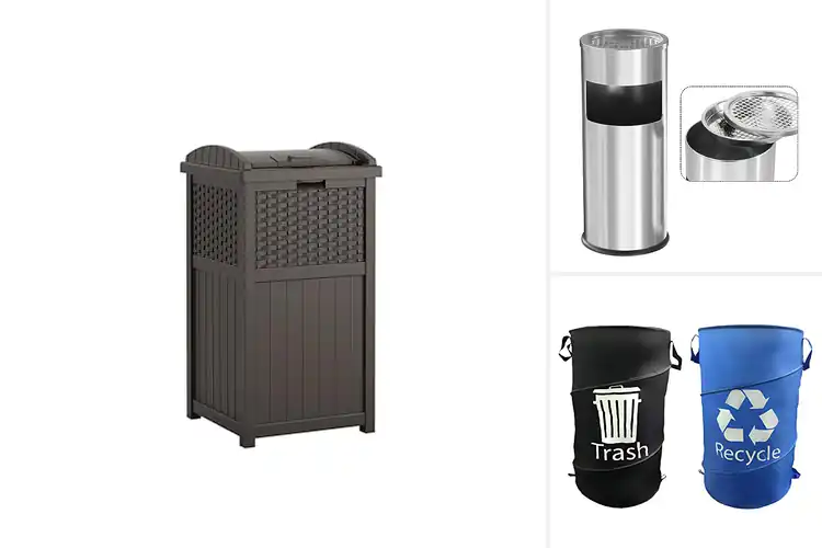Detailed view of Best Picnic Trash Containers