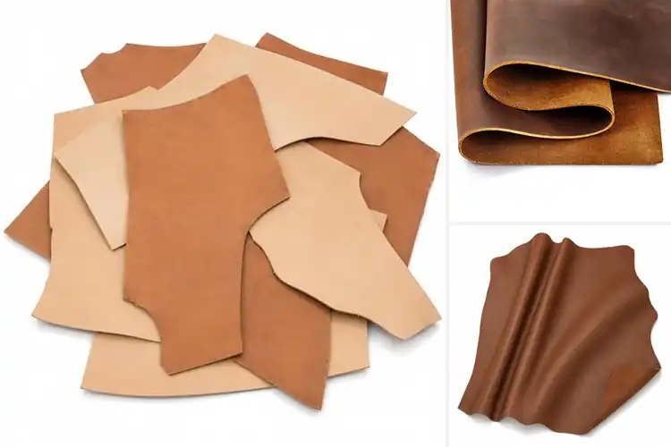 Detailed view of Best Thick Cowhide Leather Pieces