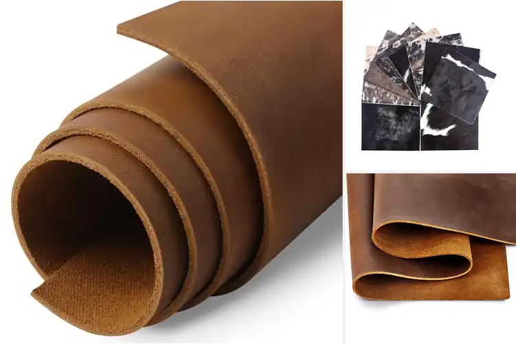 Detailed view of Best Thick Cowhide Leather Squares
